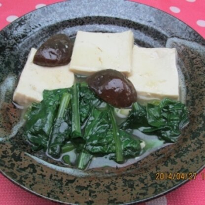 こんにちは。
木綿豆腐で作ったものですが味も良く美味しく頂きました。
御馳走様でした。